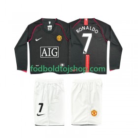 Manchester United Ronaldo 7 2007 2008 Retro Børn Udebane trøje L/S